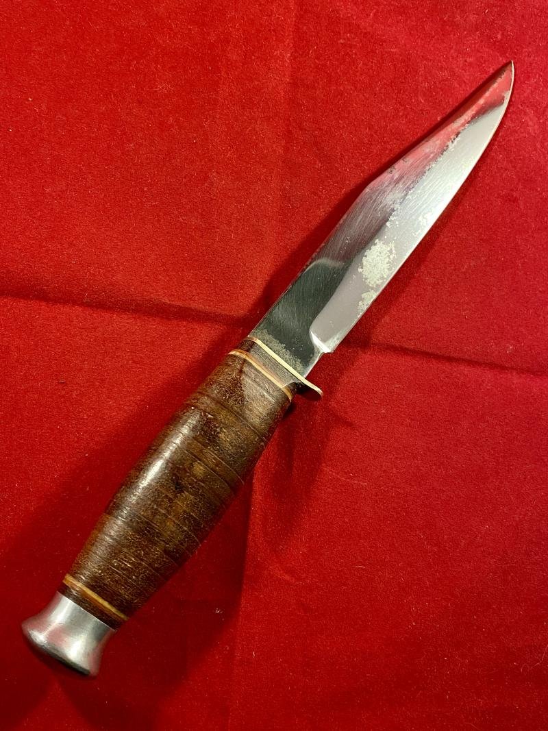 Vintage SOLAR 'Original Bowie Knife' with Black Leather Sheath — image 5