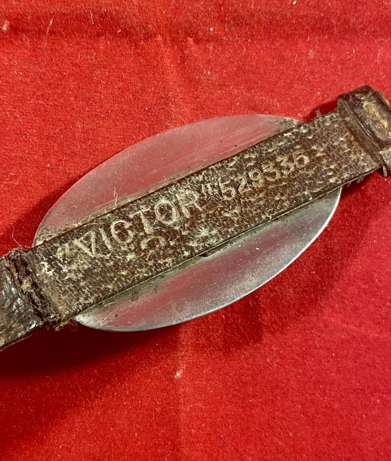 Damaged WW1 Leather and Silver ID Bracelet for Sidney Cadogan – Sapper with Royal Engineers - Service No. 267206 — image 7