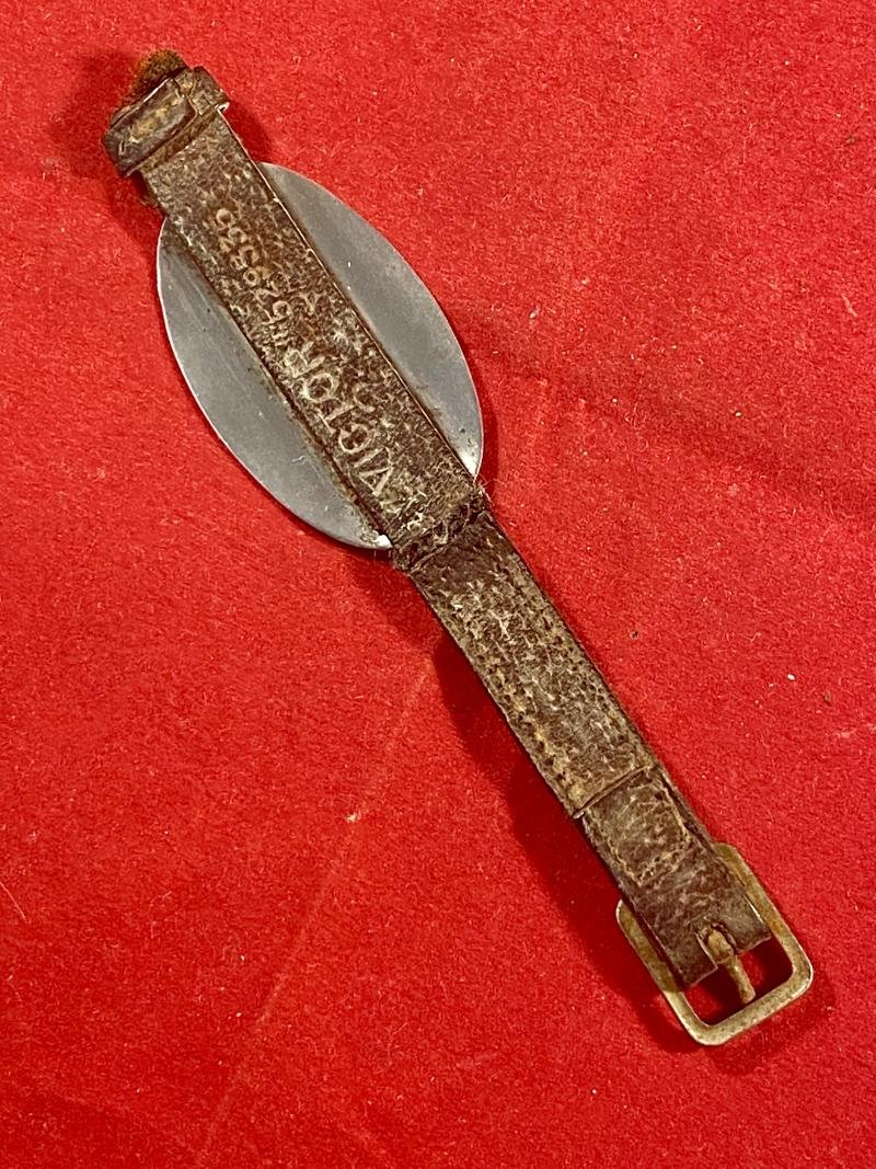 Damaged WW1 Leather and Silver ID Bracelet for Sidney Cadogan – Sapper with Royal Engineers - Service No. 267206 — image 8