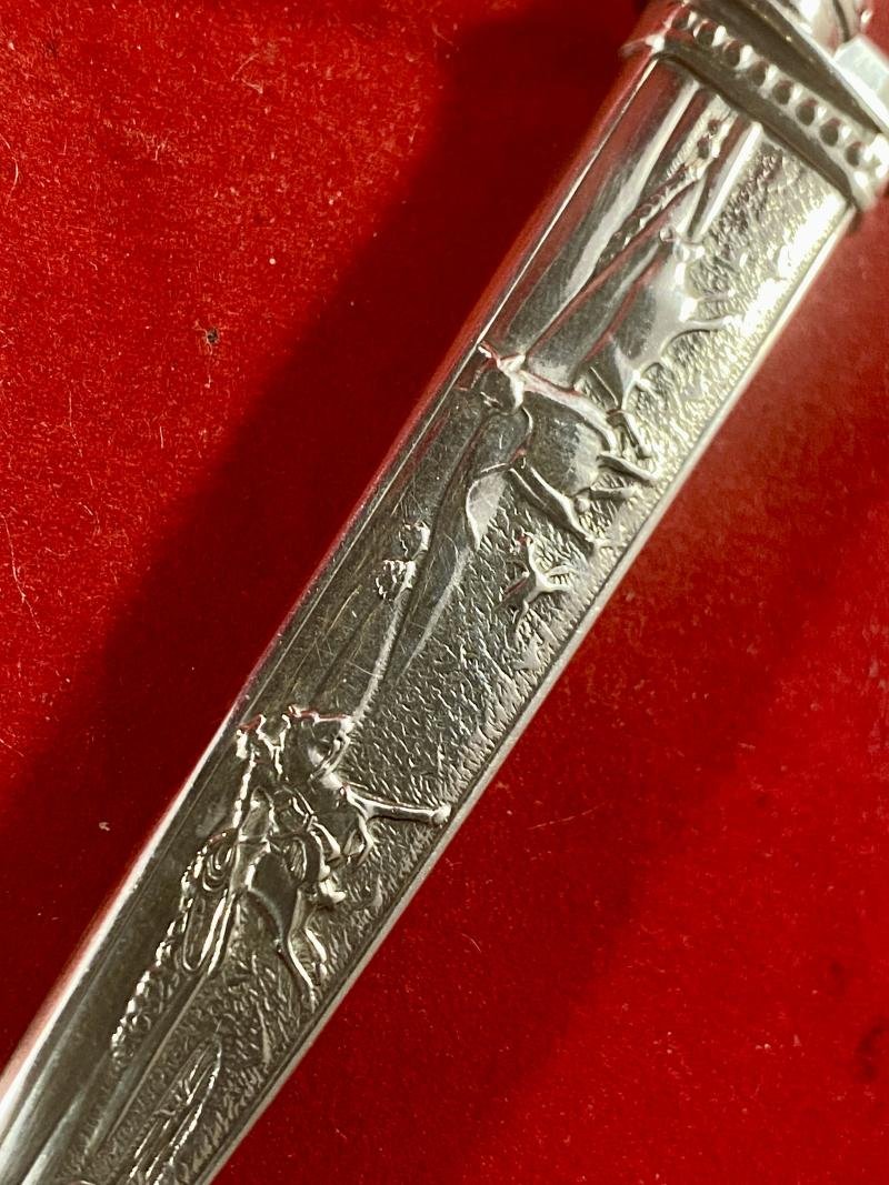 Small Vintage South American Gaucho Cowboy Knife with Silver Fittings by 'ELMO' Gazzola & Travi, Rio Grande do Sul, Brazil — image 10