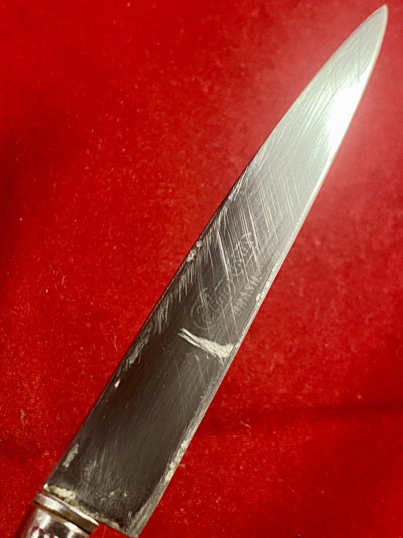 Small Vintage South American Gaucho Cowboy Knife with Silver Fittings by 'ELMO' Gazzola & Travi, Rio Grande do Sul, Brazil — image 5