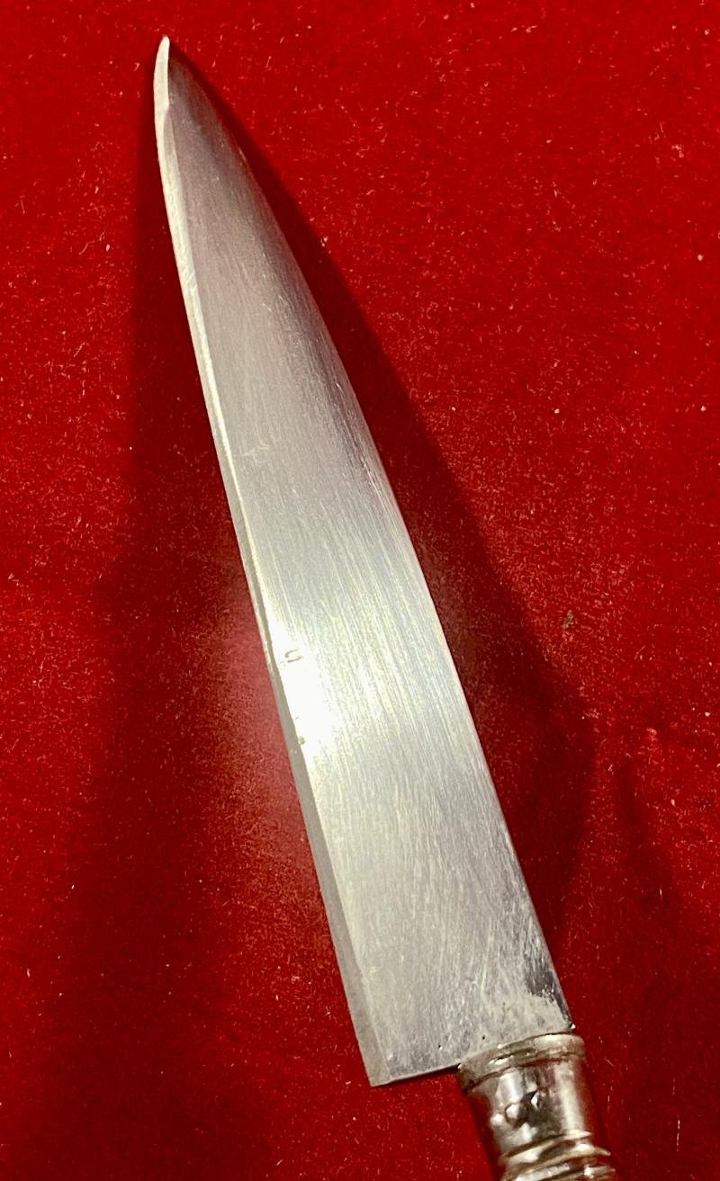 Small Vintage South American Gaucho Cowboy Knife with Silver Fittings by 'ELMO' Gazzola & Travi, Rio Grande do Sul, Brazil — image 6