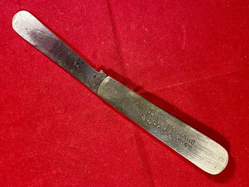 Scarce Antique Folding Ink Palette Knife by John Petty & Sons, Sheffield – Advertising A.B. Fleming & Co. Ltd — image 2
