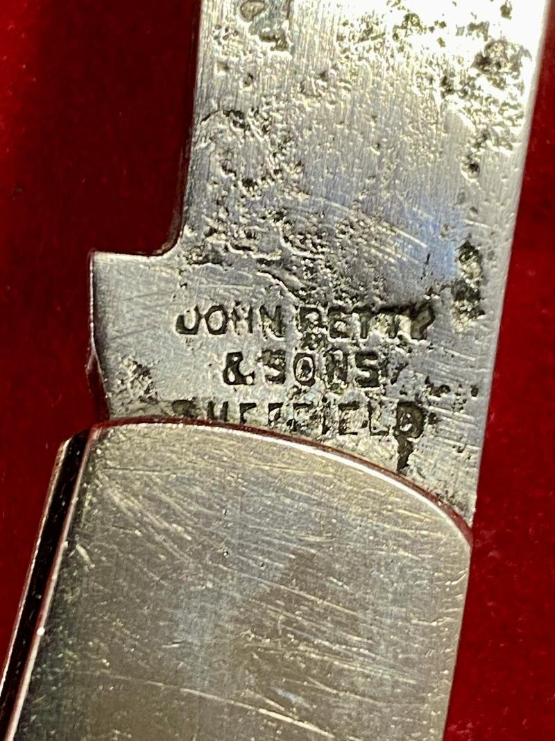 Scarce Antique Folding Ink Palette Knife by John Petty & Sons, Sheffield – Advertising A.B. Fleming & Co. Ltd — image 7