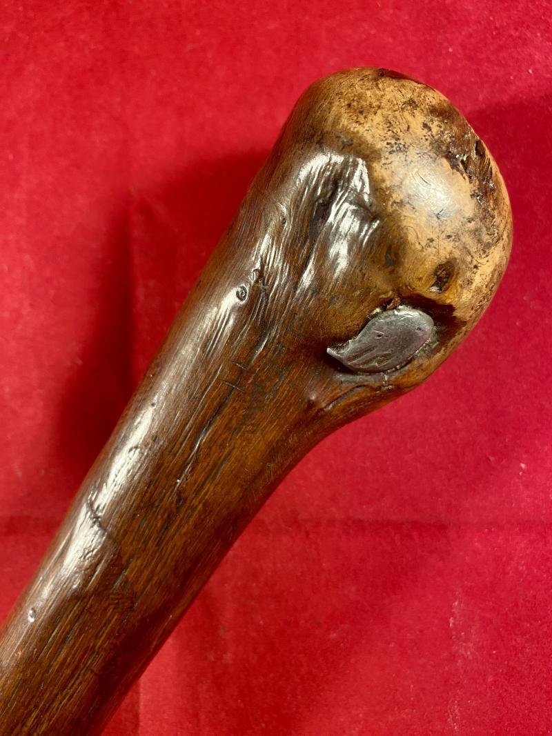 Antique Wooden Trench Raiding Club with Internal Lead Weighted Tip — image 3