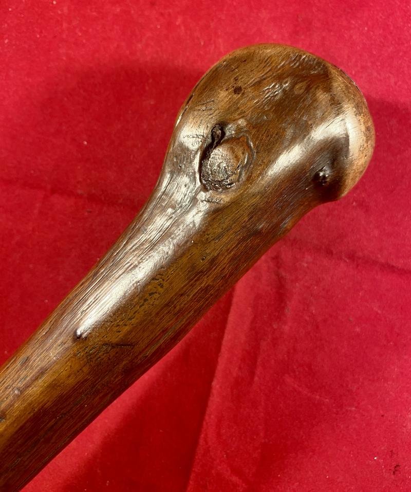 Antique Wooden Trench Raiding Club with Internal Lead Weighted Tip — image 5