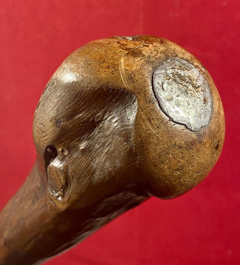 Antique Wooden Trench Raiding Club with Internal Lead Weighted Tip — image 7