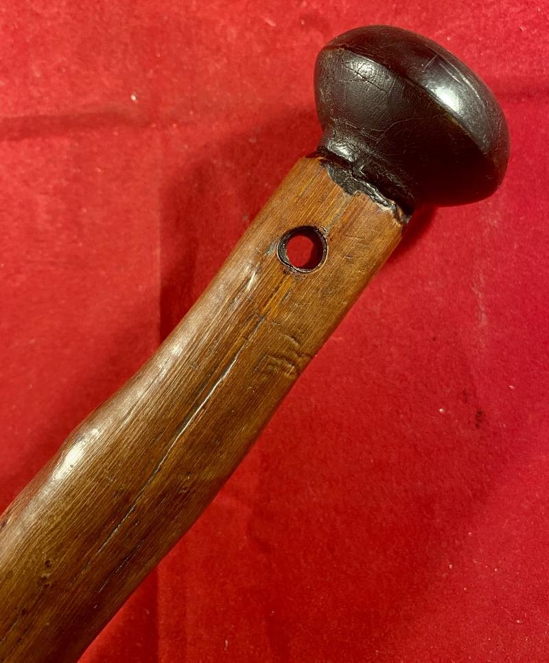 Antique Wooden Trench Raiding Club with Internal Lead Weighted Tip — image 9