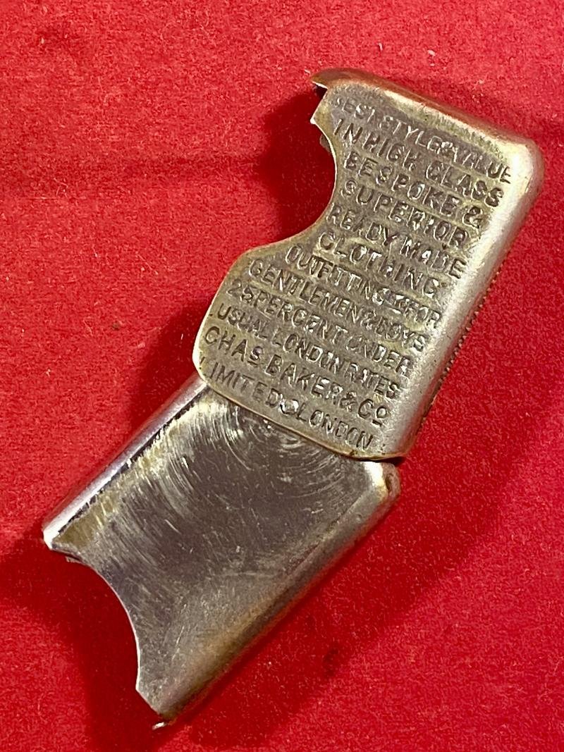 Rare Victorian Plated Brass Vesta Case made by Thomas Turner & Company for Charles Baker & Company's Stores c1885 — image 6