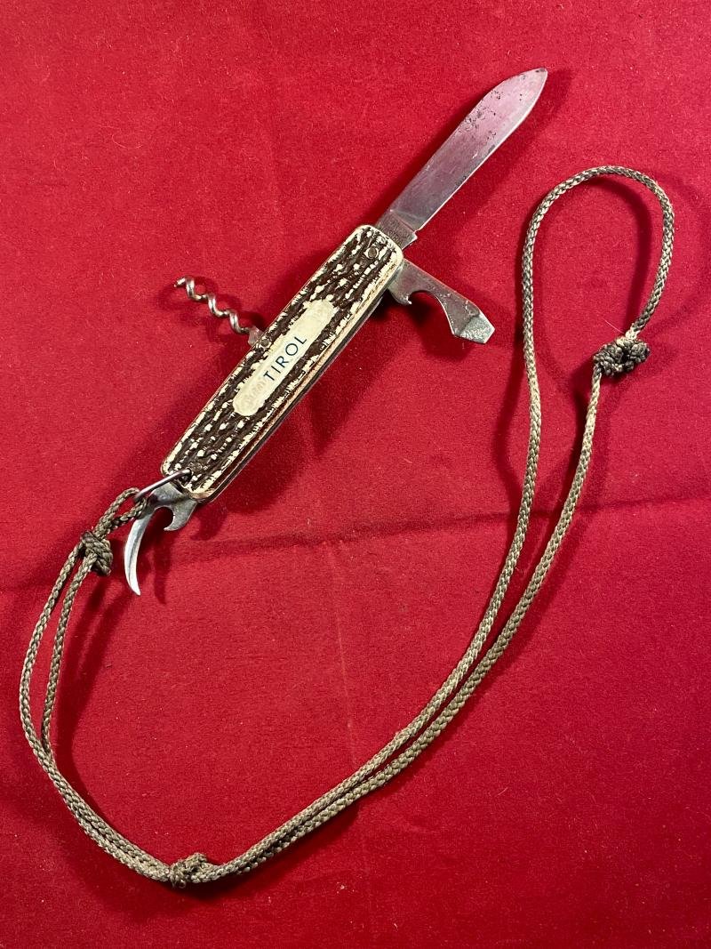 Vintage Multi-Tool Knife by HAPO with Lanyard a Souvenir of Tirol Austria c1960 — image 2