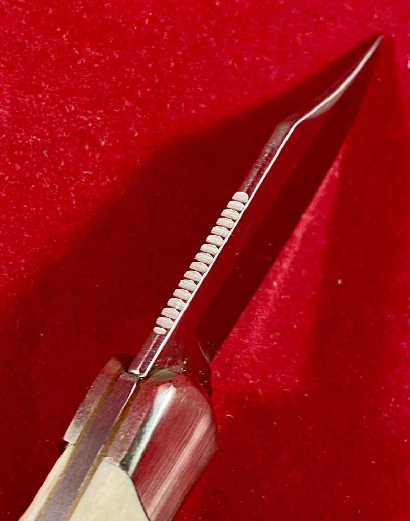 Vintage Explorer Solingen Baron Lockback Pocket Knife with Stag Grip — image 5