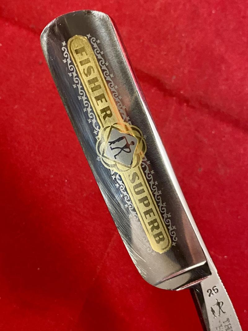 Fine Antique German Paul Kohl FISHER SUPERB Cutthroat Razor with Original Case c1925 — image 4