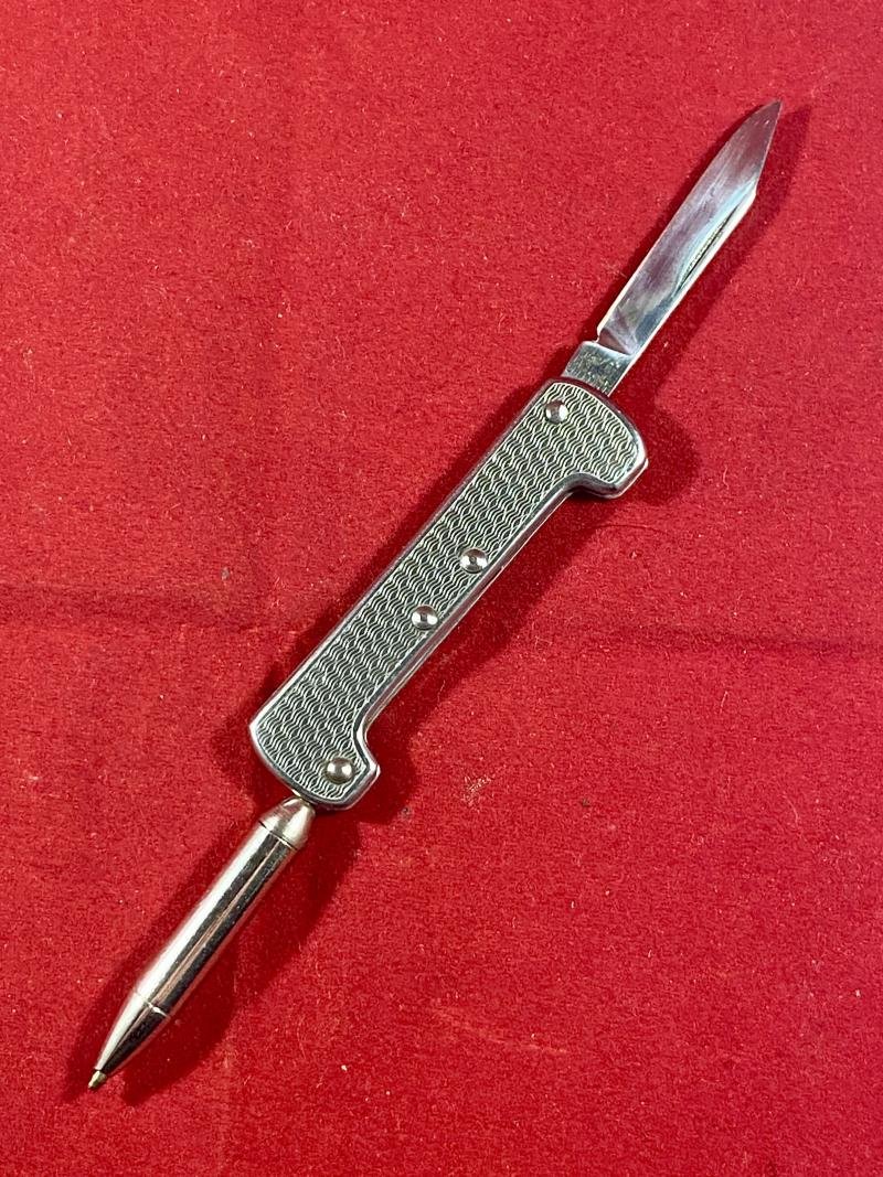 Unusual Vintage Pocket Knife with Folding Ink Pen and Blade by Richards of Sheffield