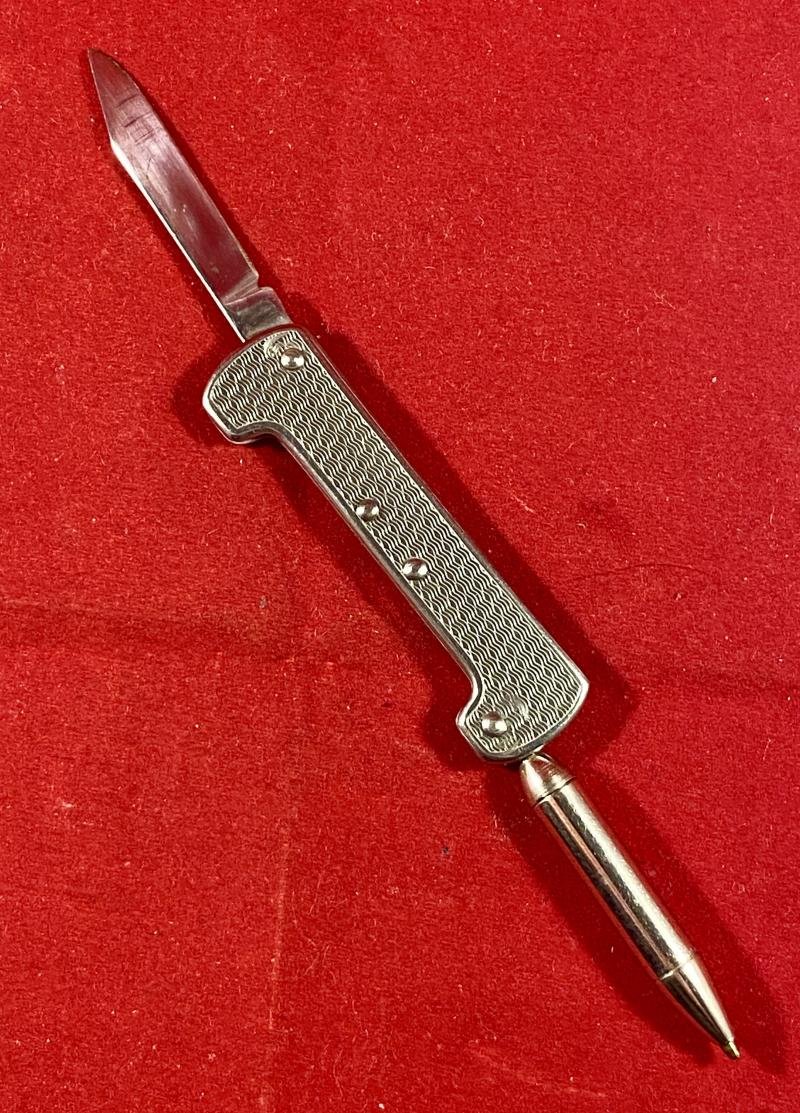 Unusual Vintage Pocket Knife with Folding Ink Pen and Blade by Richards of Sheffield — image 2