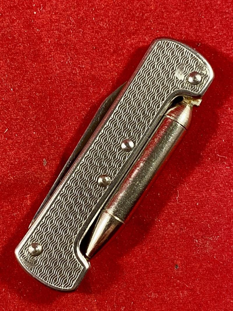 Unusual Vintage Pocket Knife with Folding Ink Pen and Blade by Richards of Sheffield — image 8