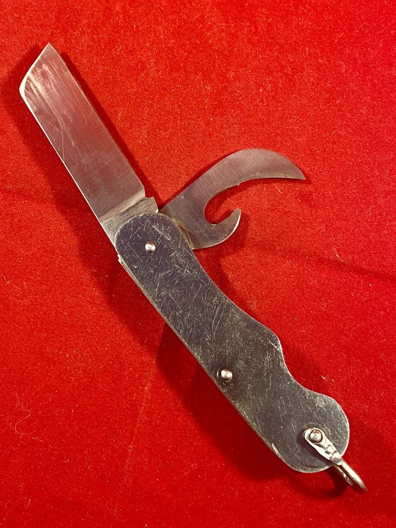 Vintage British Army Folding Two-Piece Stainless Steel Clasp or Jack Knife Dated 1968 — image 2