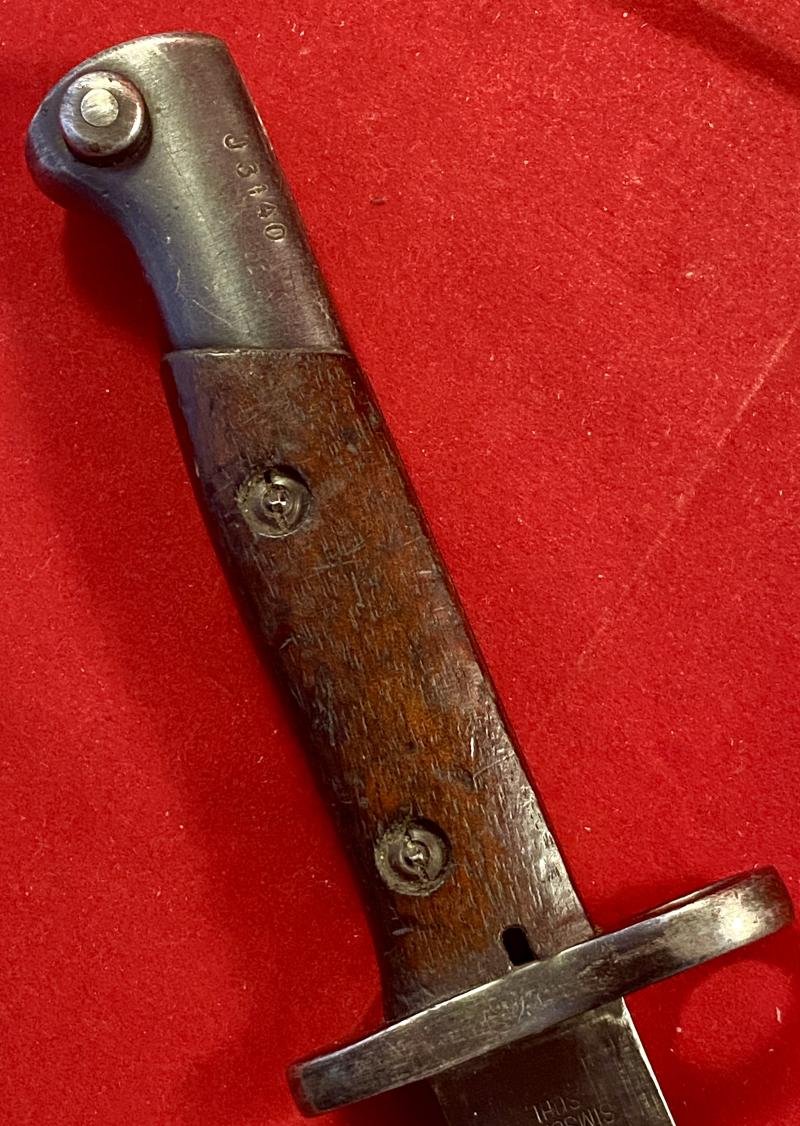 Antique Portuguese M1904 Sword Bayonet and Scabbard made by Simson & Co of Suhl Germany — image 10