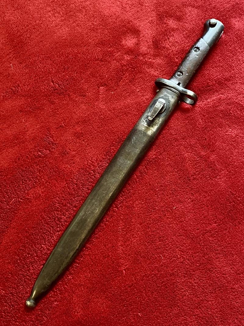 Antique Portuguese M1904 Sword Bayonet and Scabbard made by Simson & Co of Suhl Germany — image 3