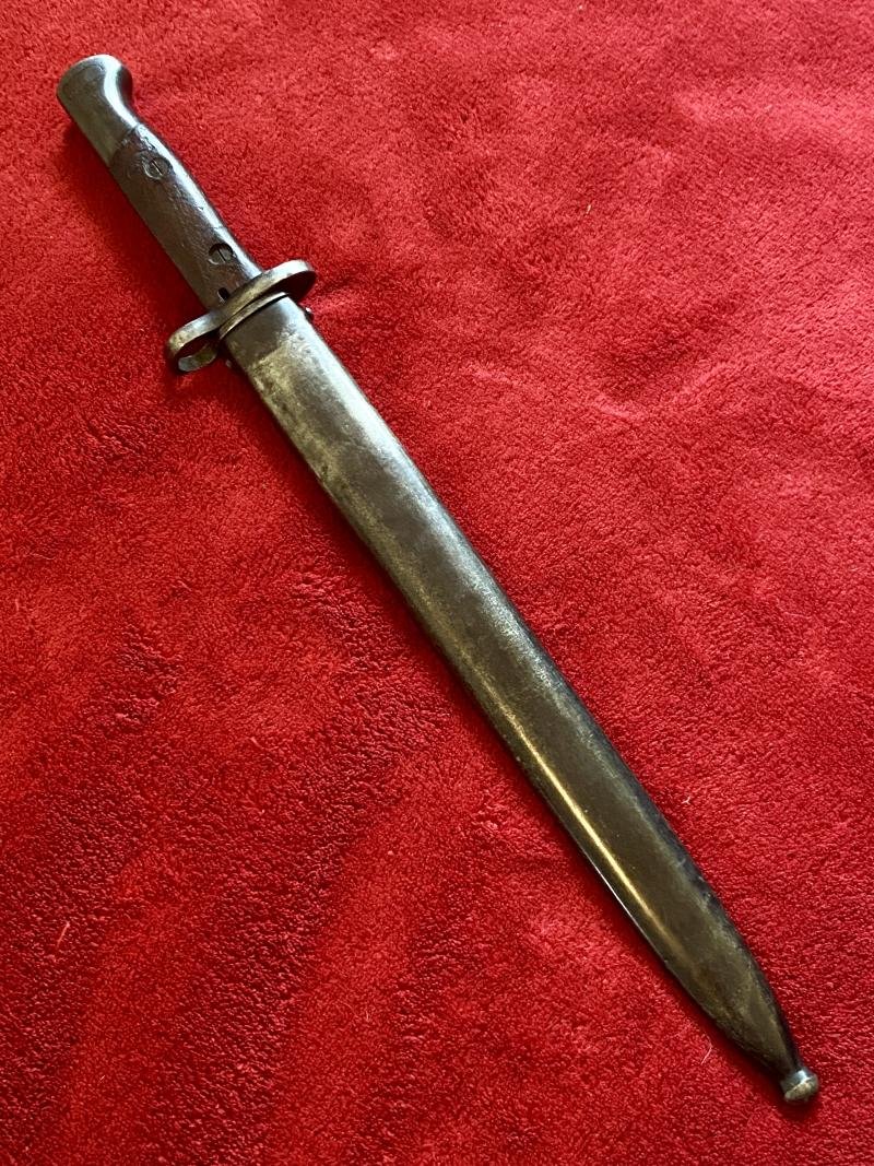 Antique Portuguese M1904 Sword Bayonet and Scabbard made by Simson & Co of Suhl Germany — image 4