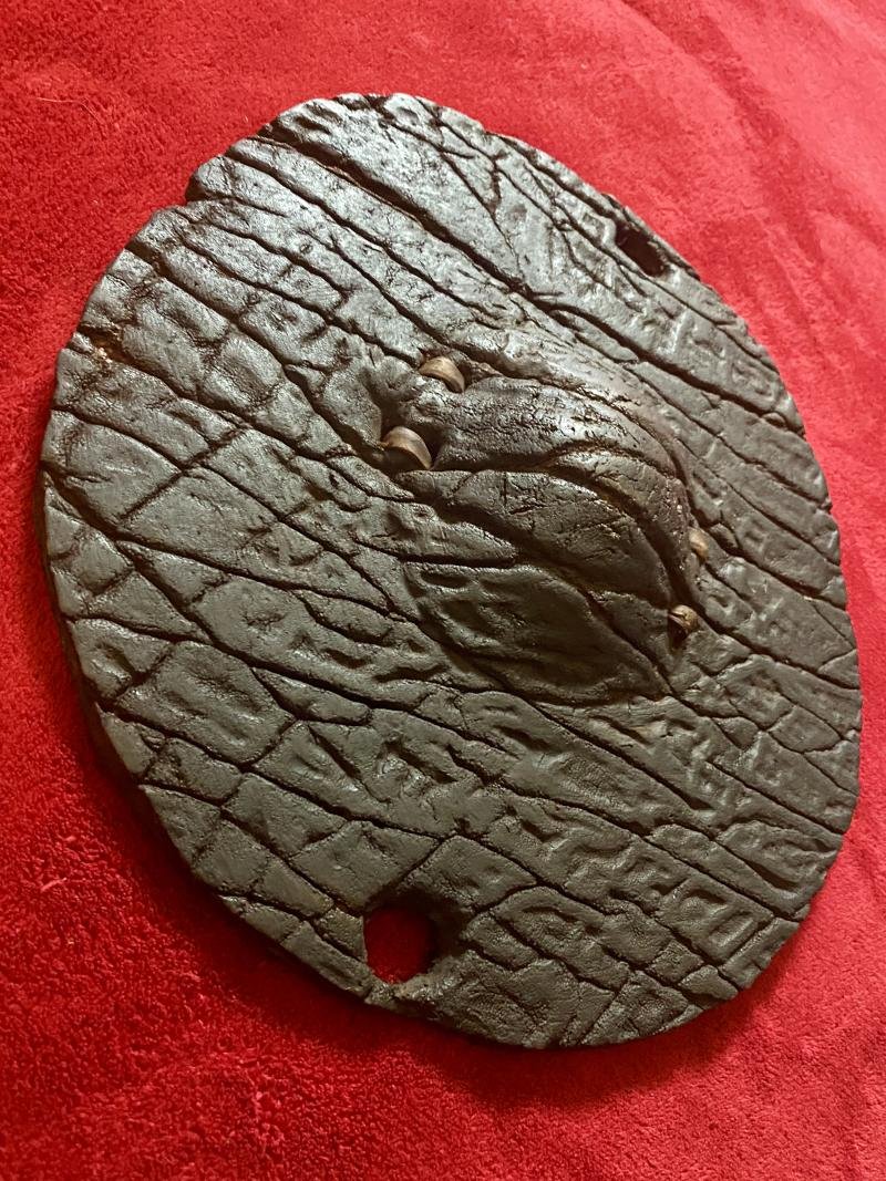 Rare 19th Century Elephant Hide Warrior Shield from the Hadendoa people of the Beja Tribe from Sudan/Eritrea — image 3