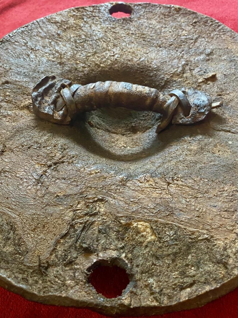 Rare 19th Century Elephant Hide Warrior Shield from the Hadendoa people of the Beja Tribe from Sudan/Eritrea — image 9