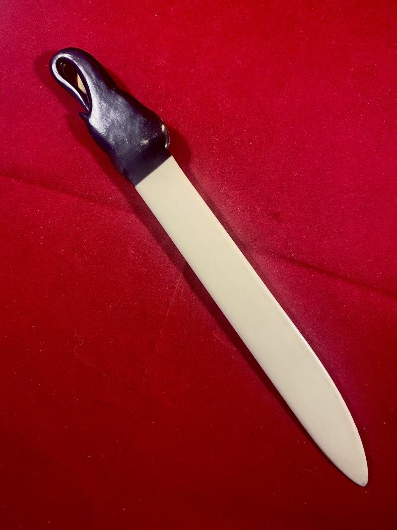 Unusual Moulded Elephant Head Celluloid Letter Opener c1930 — image 6