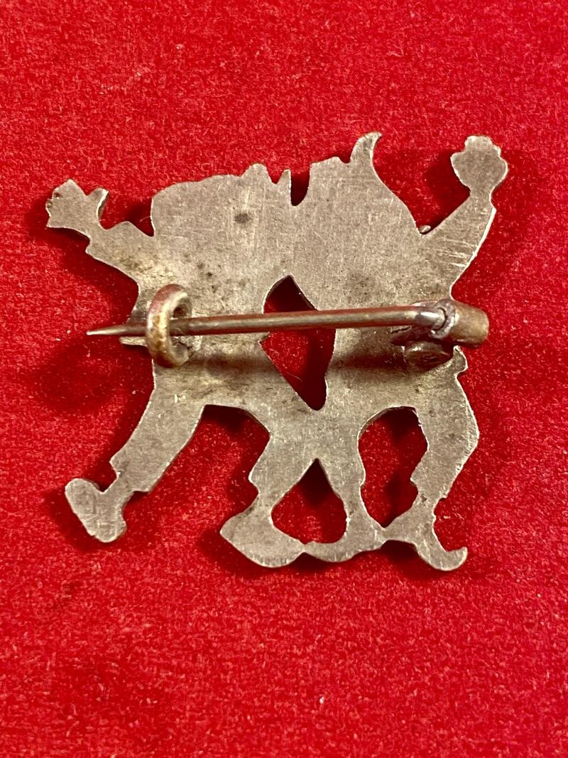 Vintage German Pewter Brooch depicting the two Mischievous Story Characters - Max and Moritz — image 6
