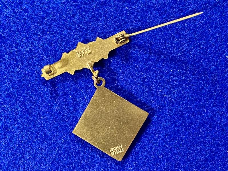 Vintage The War Widows Association of Great Britain Lapel Bar Pin & Enamel Pendant by F.C. Parry Birmingham — image 7