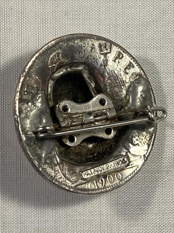 Unusual Silver Plated King Edward VII 'Pop Out' Penny Coin Brooch — image 10