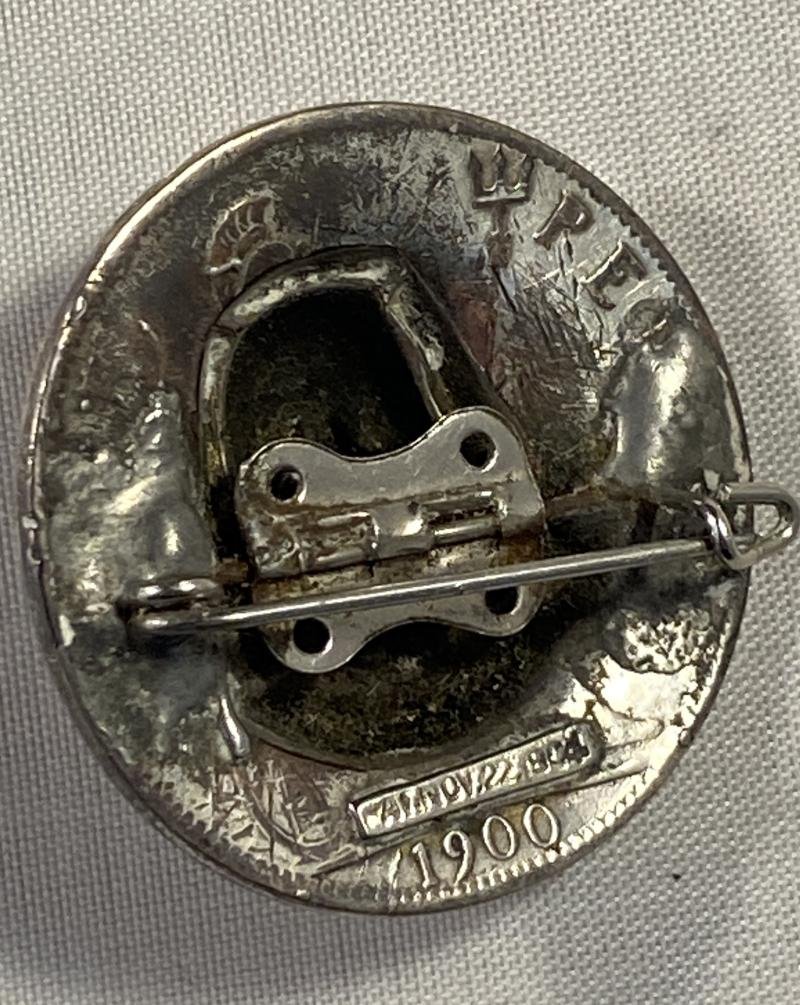 Unusual Silver Plated King Edward VII 'Pop Out' Penny Coin Brooch — image 7
