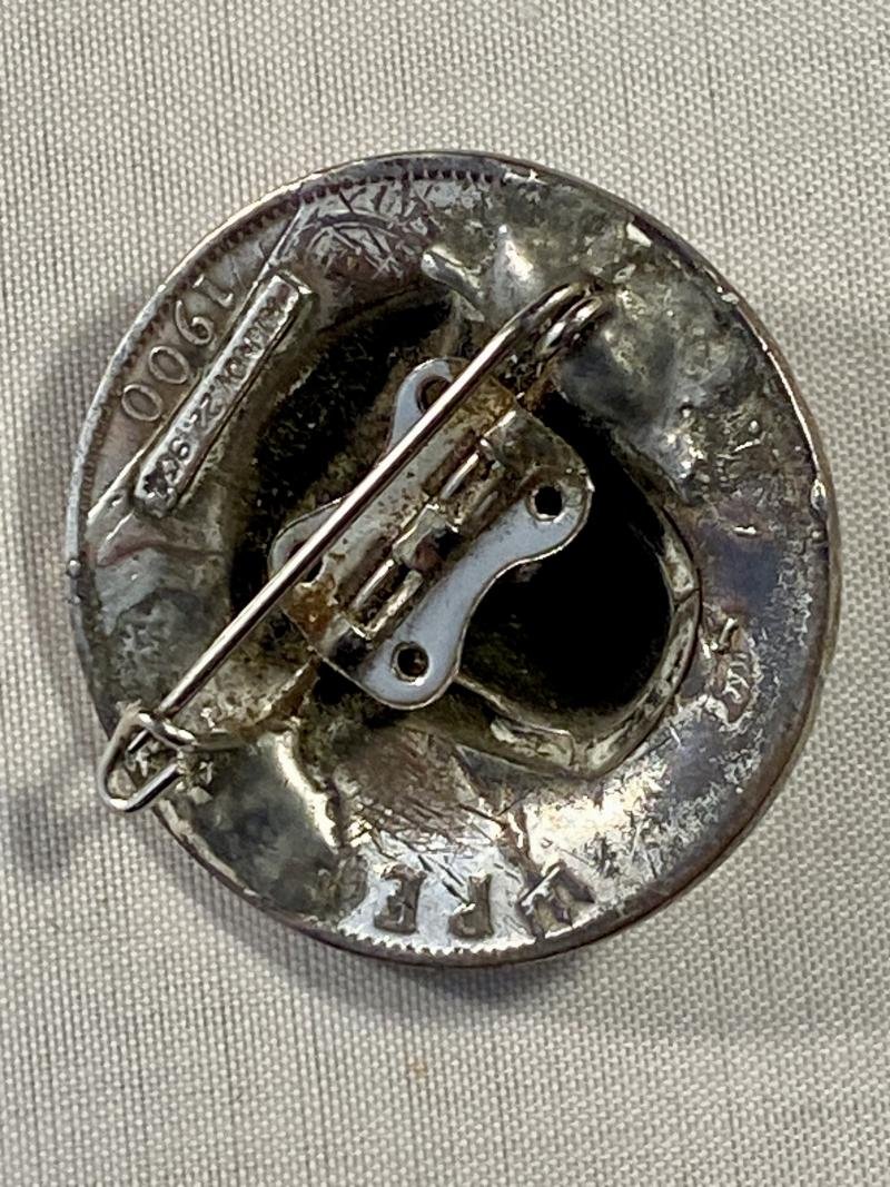 Unusual Silver Plated King Edward VII 'Pop Out' Penny Coin Brooch — image 9