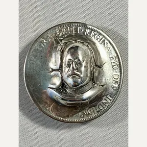 Unusual Silver Plated King Edward VII 'Pop Out' Penny Coin …