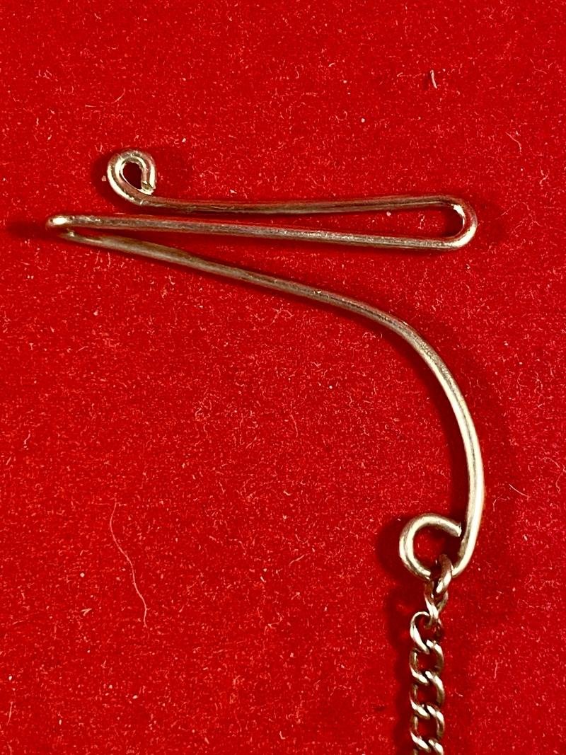 Sterling Silver Swastika Pendant with Lapel/Tie Bar and Chain by W.BROS c1930 — image 5