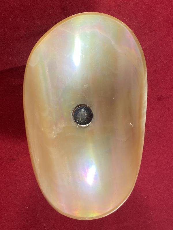 Stunning Antique Mother of Pearl and Hallmarked Silver Pedestal Caviar Dish by Mappin & Webb 1923 — image 10