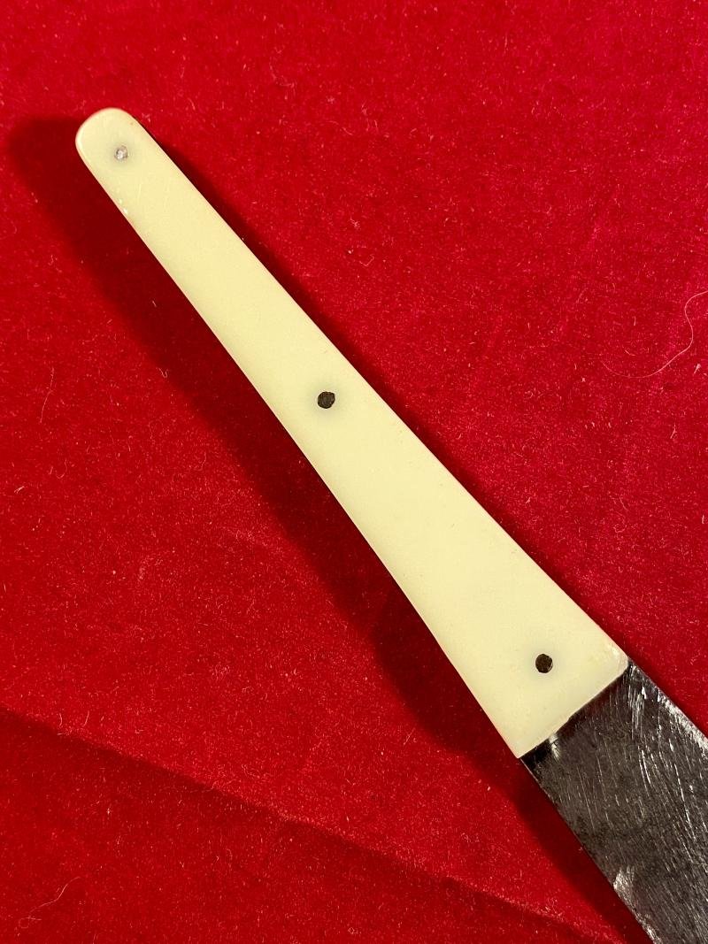 Antique Throwing Knife and Leather Sheath by J. Nowill and Sons Sheffield England c1920 — image 10