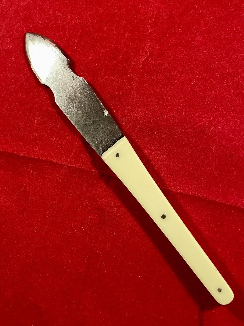 Antique Throwing Knife and Leather Sheath by J. Nowill and Sons Sheffield England c1920 — image 6