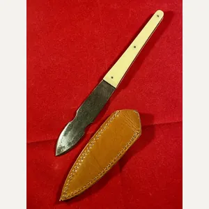 Antique Throwing Knife and Leather Sheath by J. Nowill and …