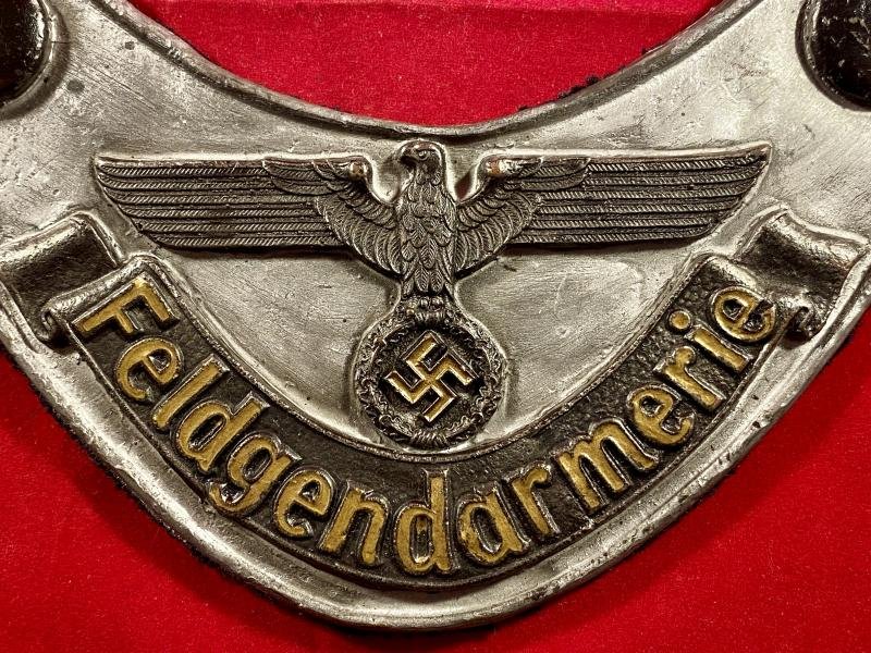 Reproduction WW2 German Feldgendarmerie Field Police Gorget — image 2