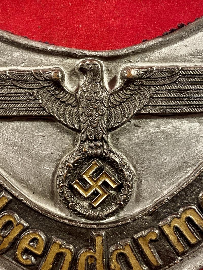 Reproduction WW2 German Feldgendarmerie Field Police Gorget — image 3