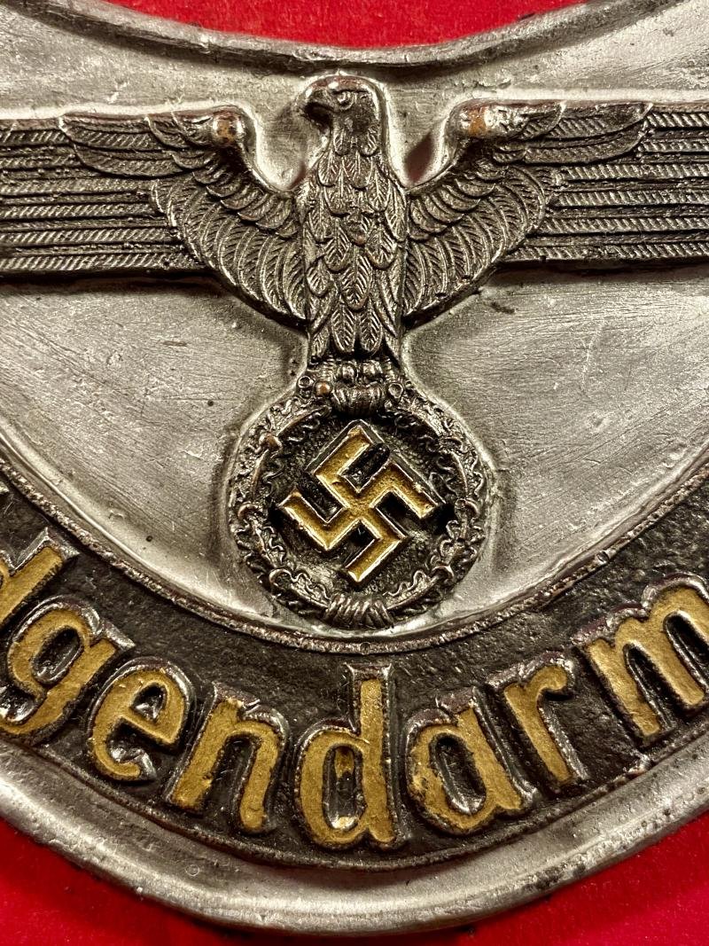 Reproduction WW2 German Feldgendarmerie Field Police Gorget — image 4