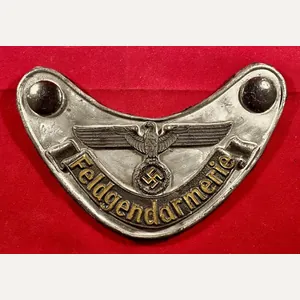 Reproduction WW2 German Feldgendarmerie Field Police Gorget
