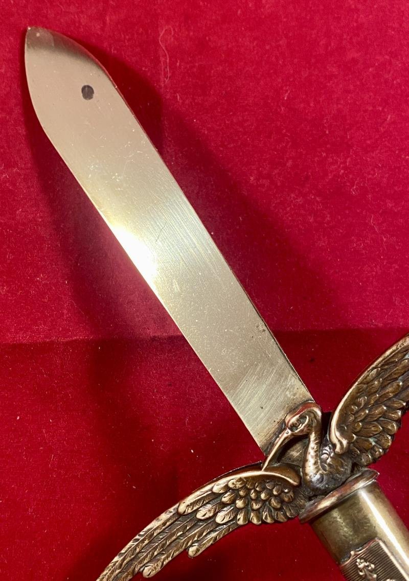 Unusual WWI French Aviation Patriotic Stork and Bullet Trench Art Letter Opener — image 7