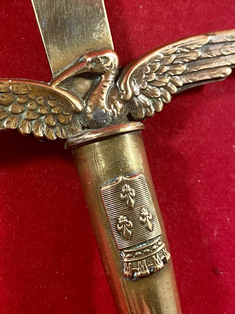 Unusual WWI French Aviation Patriotic Stork and Bullet Trench Art Letter Opener — image 8