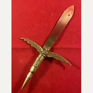 Unusual WWI French Aviation Patriotic Stork and Bullet Trench Art …