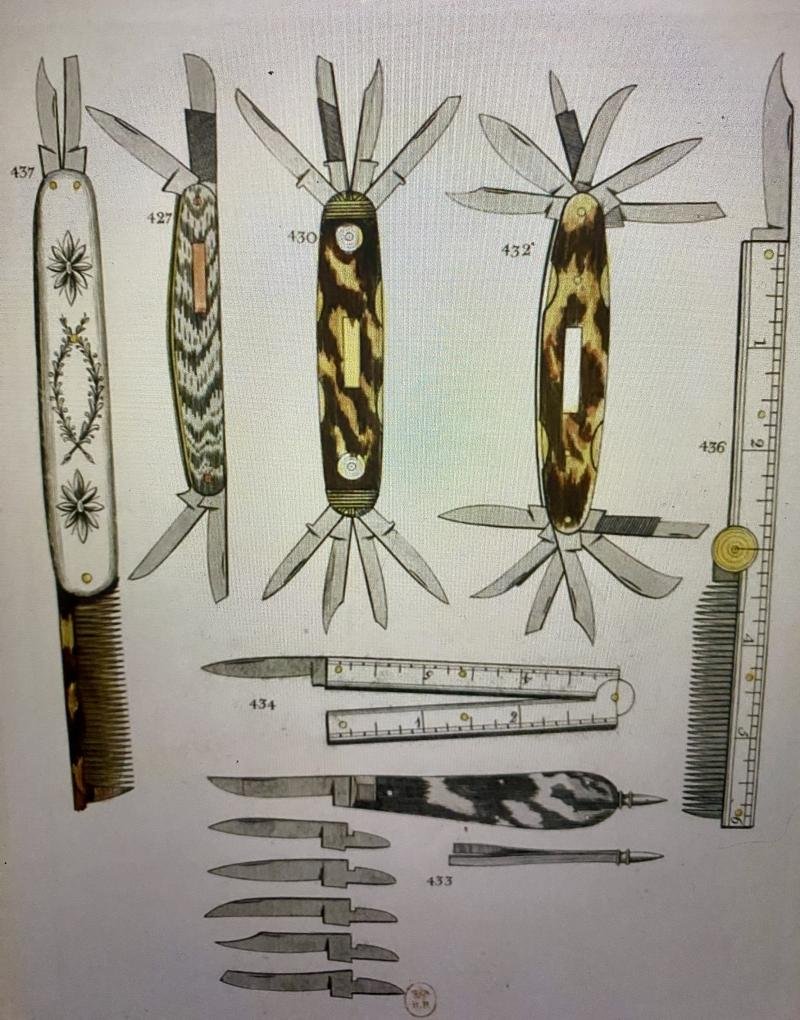 Rare Antique George Ibberson Quill Cutter & Folding 6' Ruler c1820 — image 10