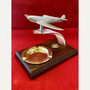 WW2 Trench Art RAF Spitfire Desk Ashtray