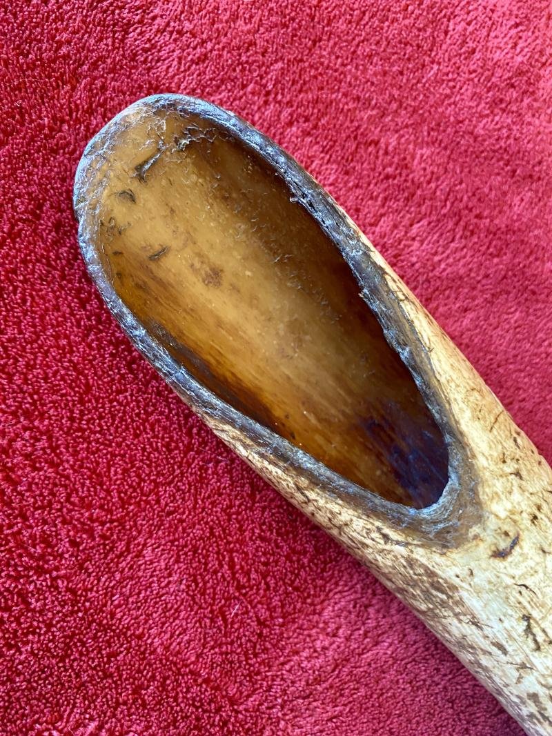 Antique Drenching Horn Farm Implement Engraved with WC — image 5