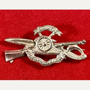 Unusual WW1 Hallmarked Silver Royal Artillery Sweetheart Brooch by Frederick …