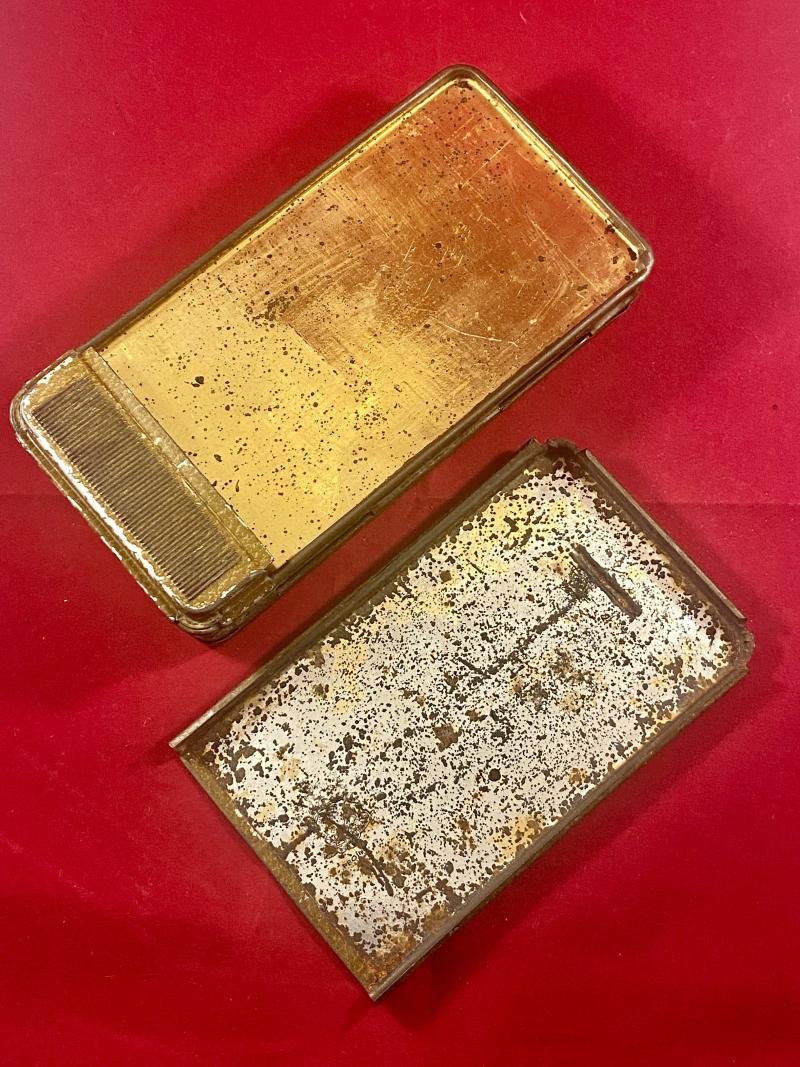 WW1 British Rowntree & Co. Ltd 'Gift to the Troops' Chocolate Tin Depicting George V with Sliding Base Cover 1915 — image 10