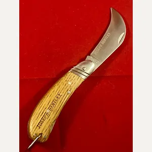 Joseph Bentley Pruning Knife with Oak Grips